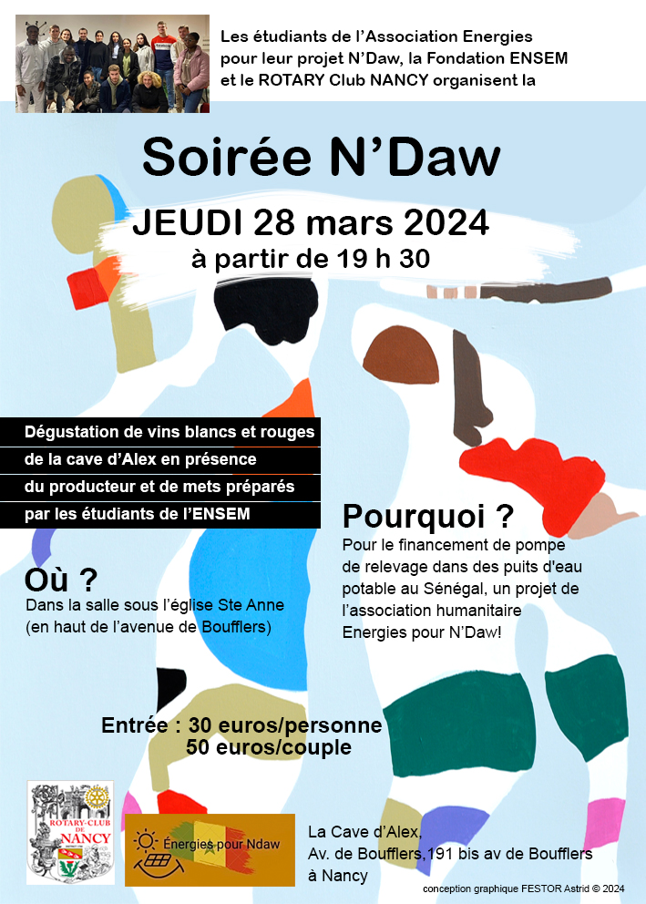 Soirée caritative Energies pour N'Daw