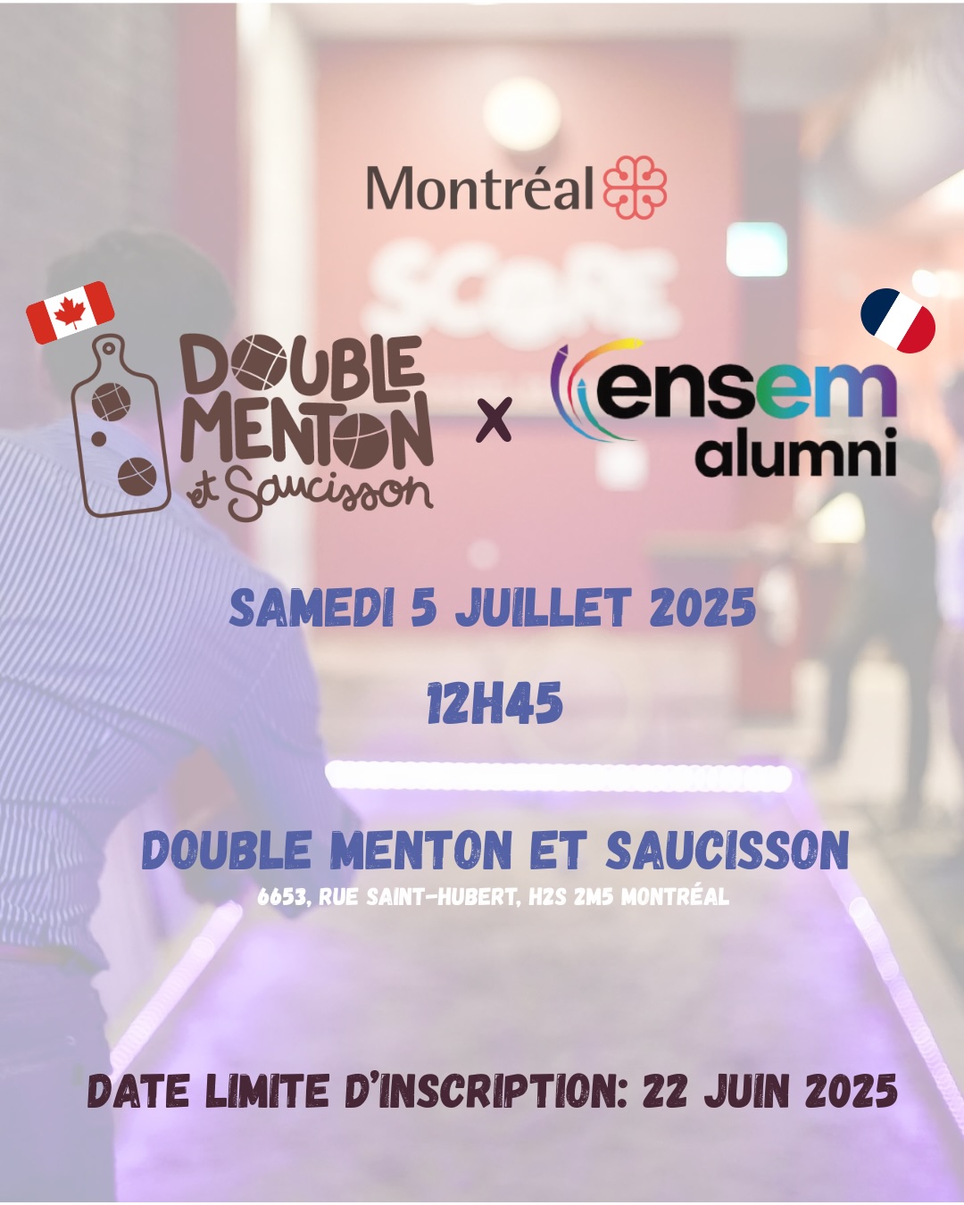 RDV à Montreal le 5 juillet 2025